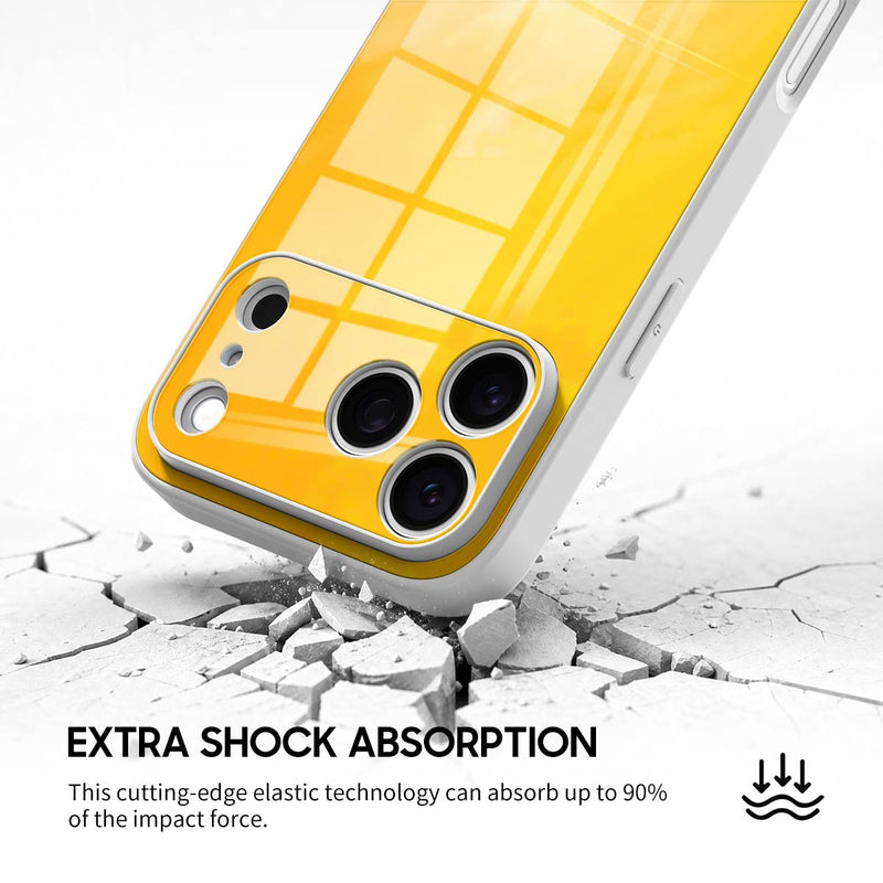 Bright Yellow - iPhone Glass Case