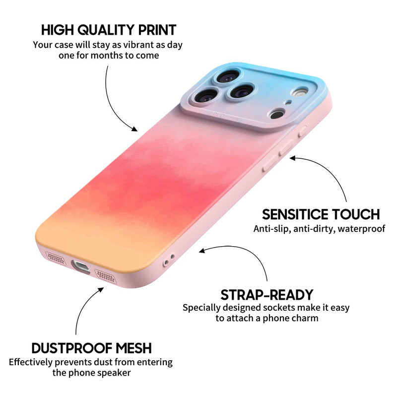 Gradient Of Clouds - iPhone Silicone Case