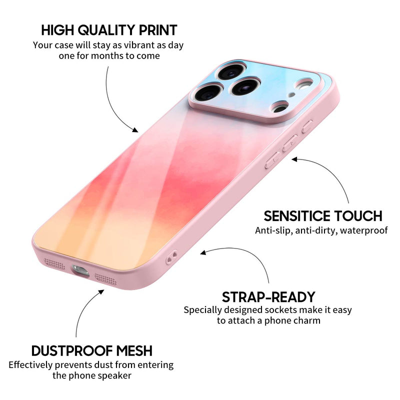 Gradient Of Clouds - iPhone Glass Case