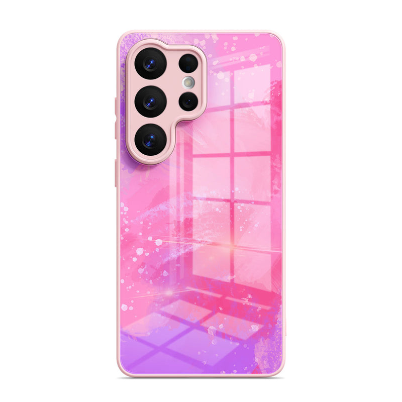 Pink Purple Coral - Samsung Glass Case
