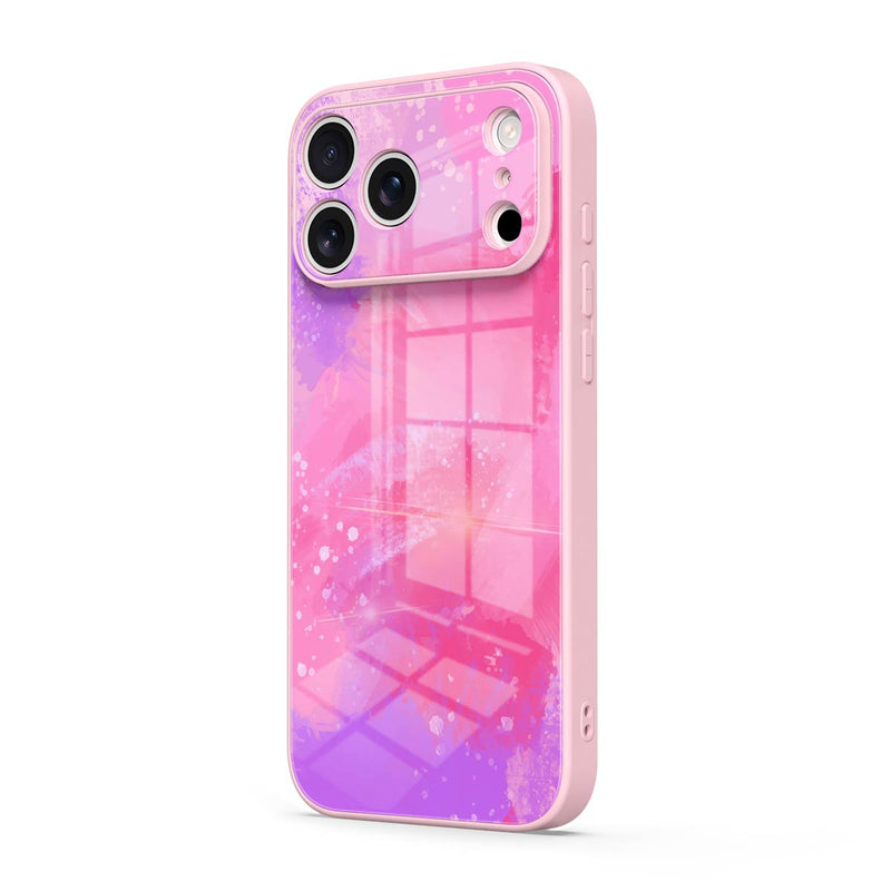 Pink Purple Coral - iPhone Glass Case