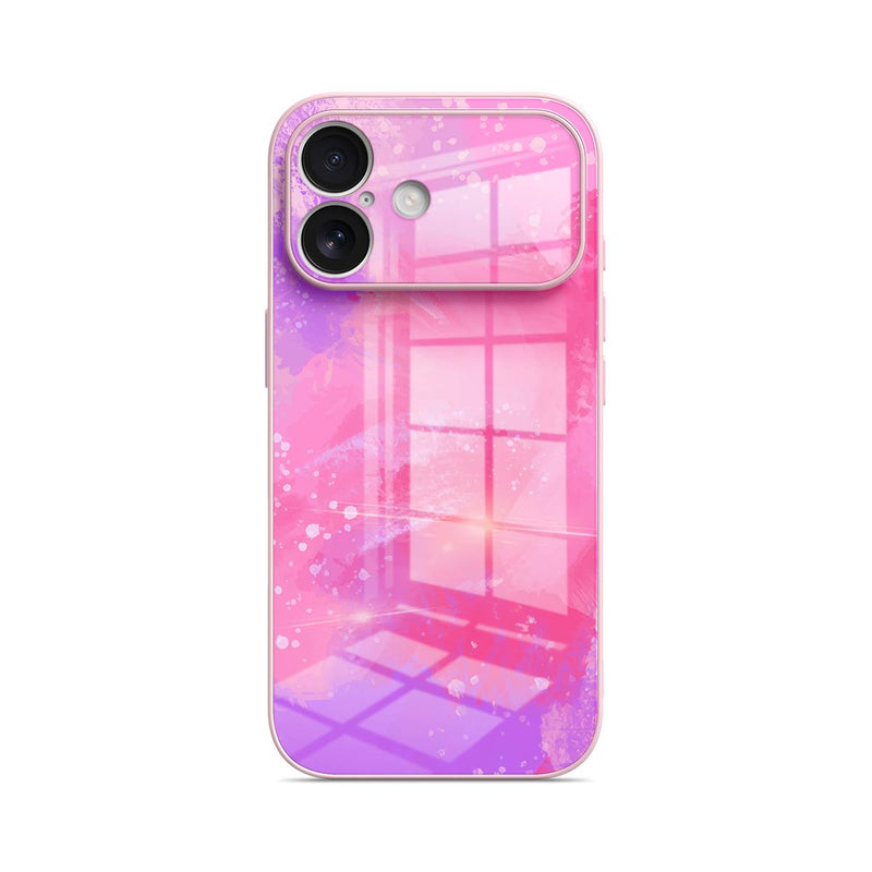 Pink Purple Coral - iPhone Glass Case