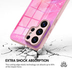 Pink Purple Coral - Samsung Glass Case