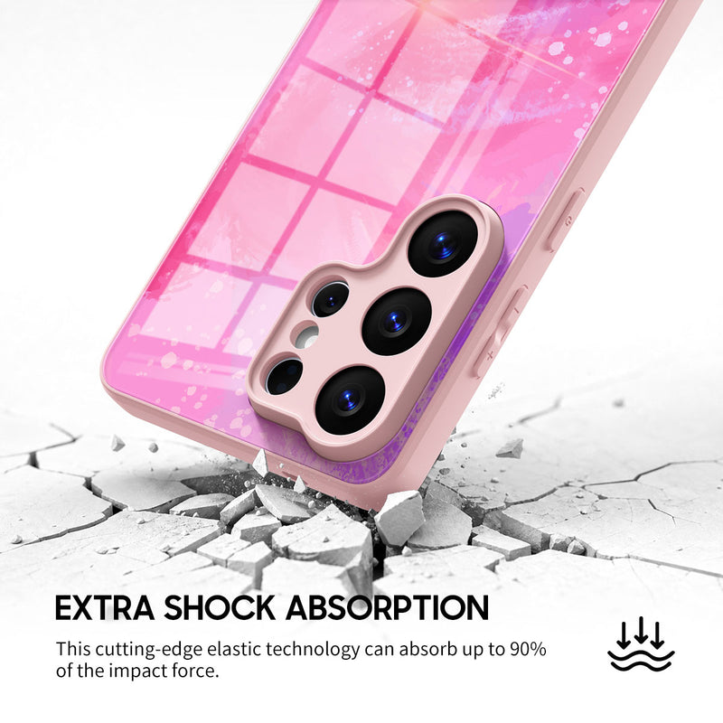 Pink Purple Coral - Samsung Glass Case