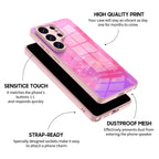 Pink Purple Coral - Samsung Glass Case