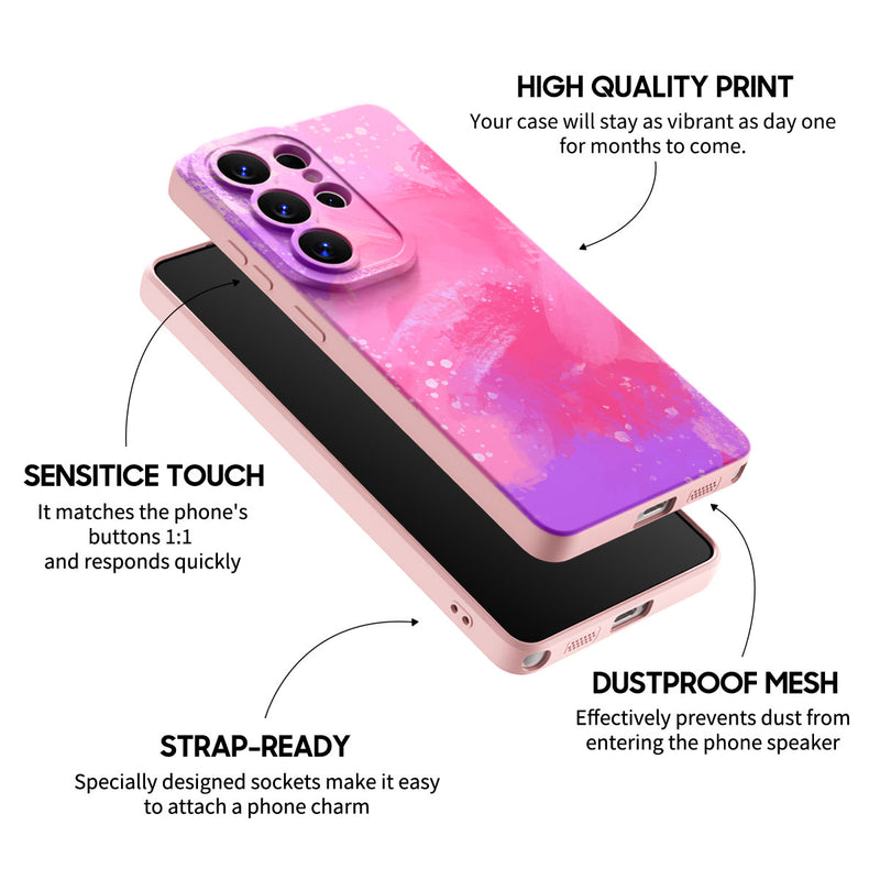 Pink Purple Coral - Samsung Silicone Case