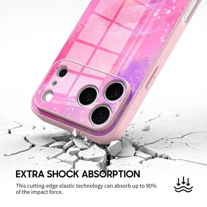 Pink Purple Coral - iPhone Glass Case
