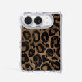 Brown Leopard Print - iPhone Crystal Clear Case