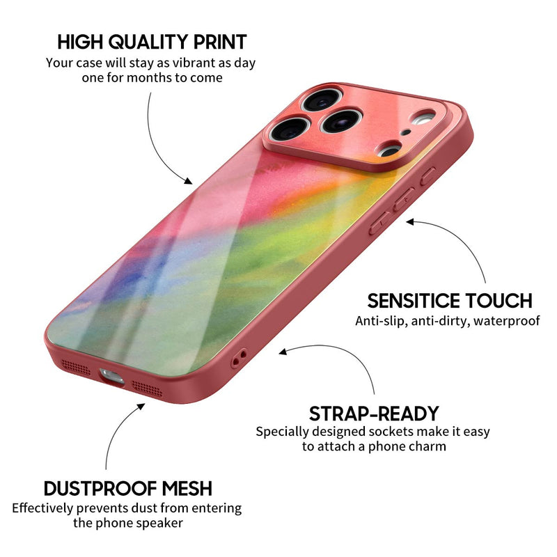 Apply Spring Color - iPhone Glass Case