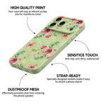 Butterfly Among Flowers - iPhone Silicone Case