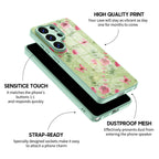 Butterfly Among Flowers - Samsung Glass Case