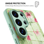 Butterfly Among Flowers - Samsung Glass Case