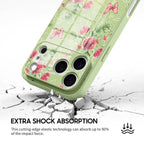 Butterfly Among Flowers - iPhone Glass Case