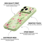 Butterfly Among Flowers - iPhone Glass Case