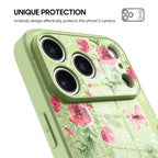 Butterfly Among Flowers - iPhone Glass Case