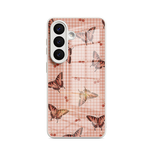 Dancing With Butterflies - Samsung Glass Case
