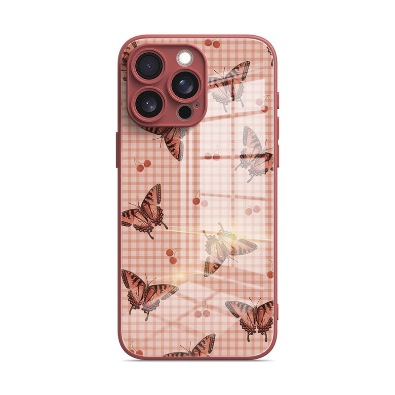 Dancing With Butterflies - iPhone Glass Case