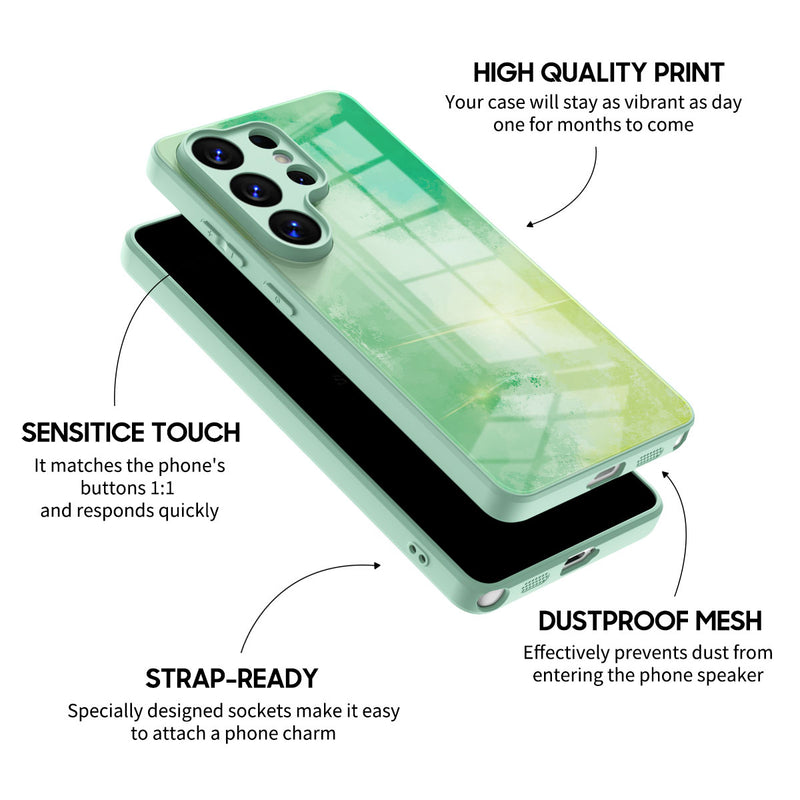 Green Shade - Samsung Glass Case
