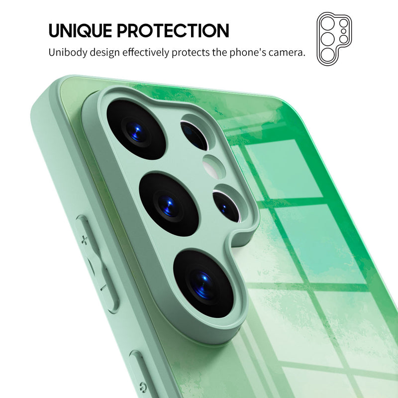 Green Shade - Samsung Glass Case