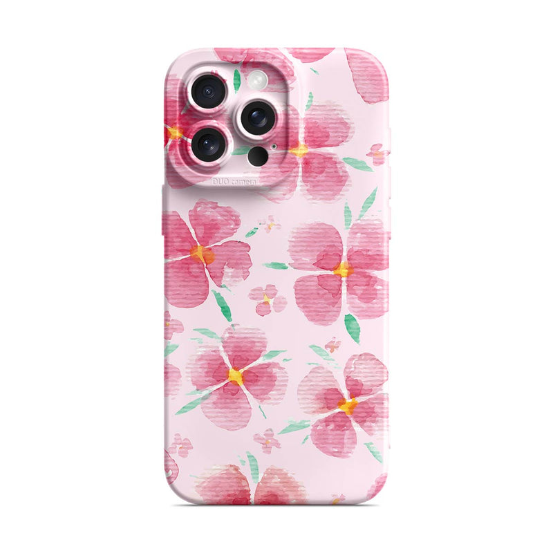 Pink Peach Blossom - iPhone Silicone Case