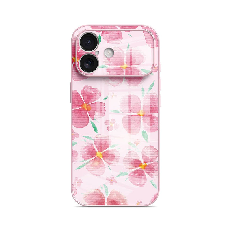 Pink Peach Blossom - iPhone Glass Case
