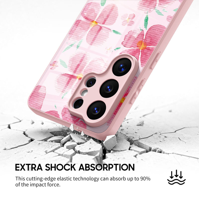 Pink Peach Blossom - Samsung Glass Case
