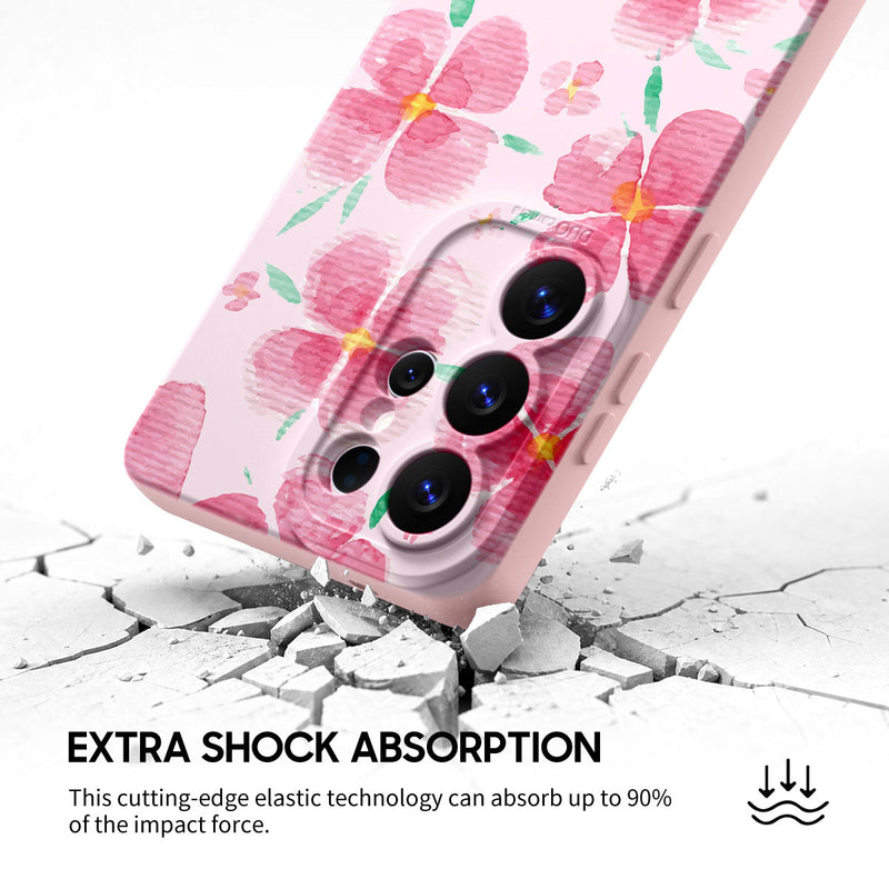 Pink Peach Blossom - Samsung Silicone Case