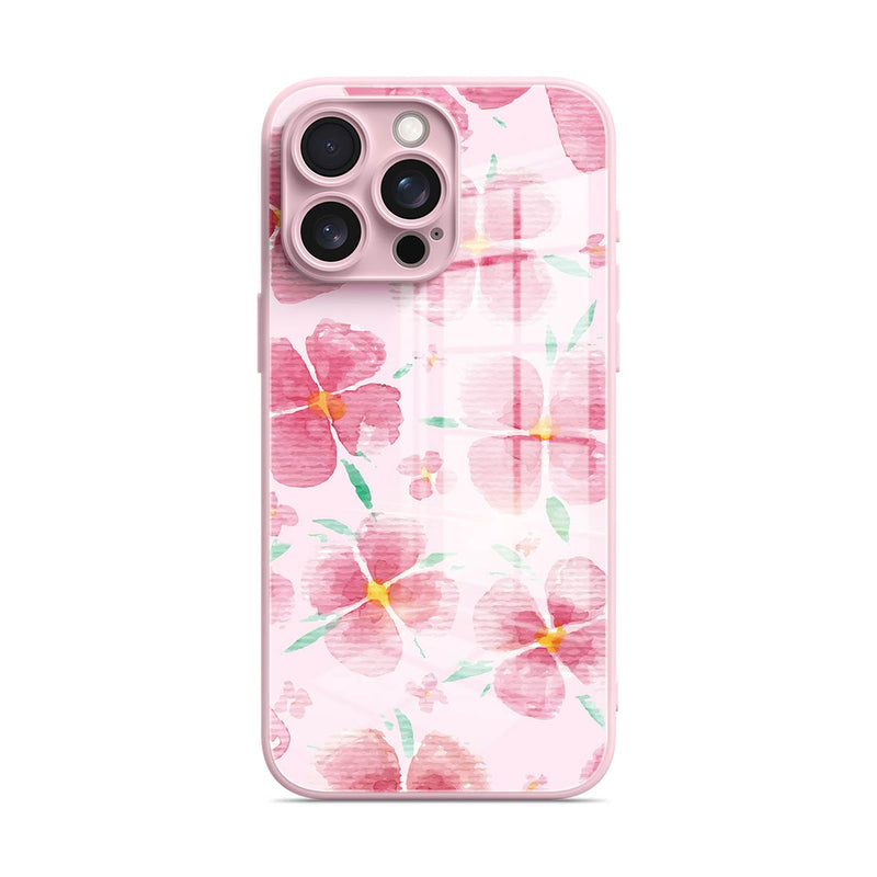 Pink Peach Blossom - iPhone Glass Case