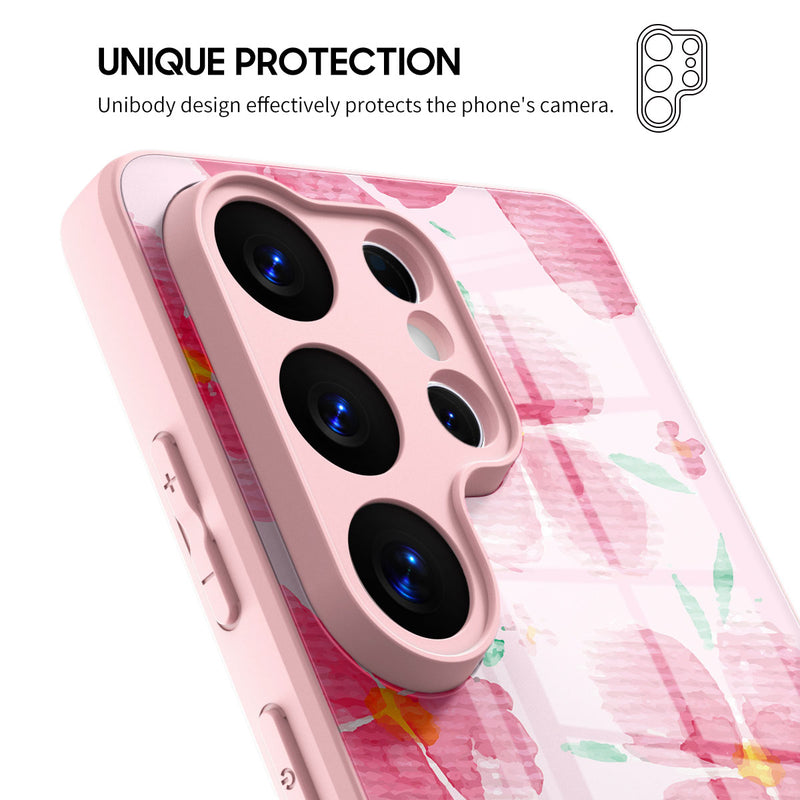Pink Peach Blossom - Samsung Glass Case