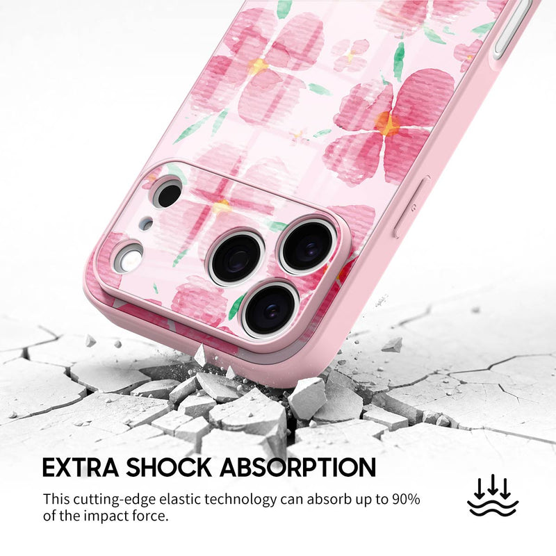 Pink Peach Blossom - iPhone Glass Case