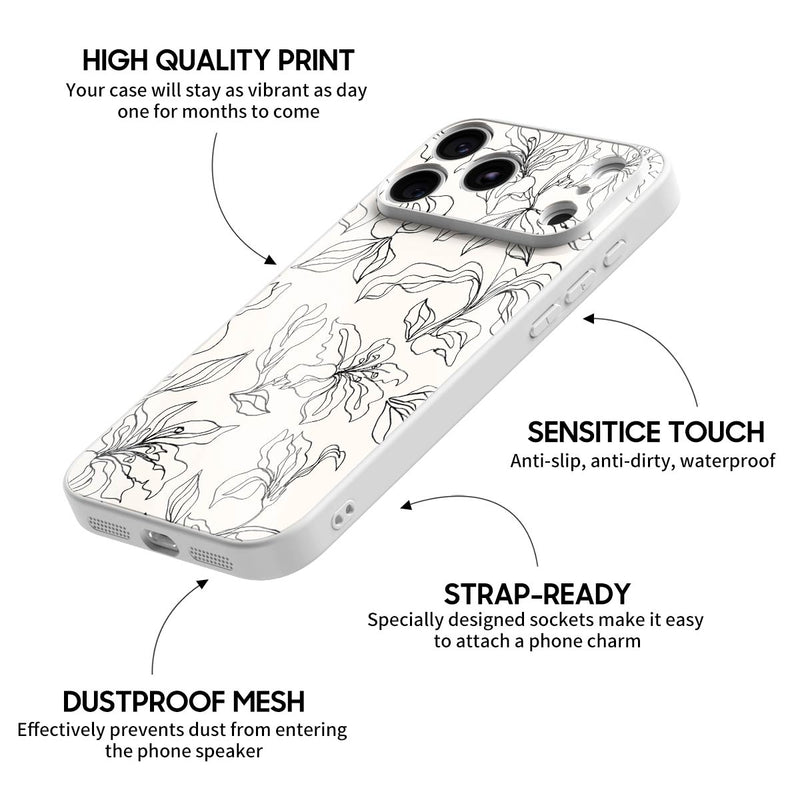 Flower of Purity - iPhone Glass Case