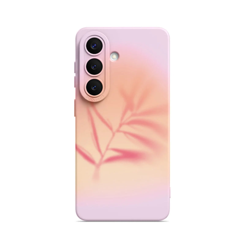 Pink Leaf - Samsung Silicone Case