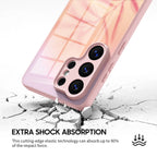 Pink Leaf - Samsung Glass Case