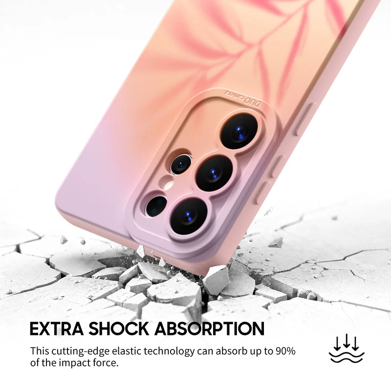 Pink Leaf - Samsung Silicone Case