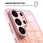 Pink Leaf - Samsung Glass Case