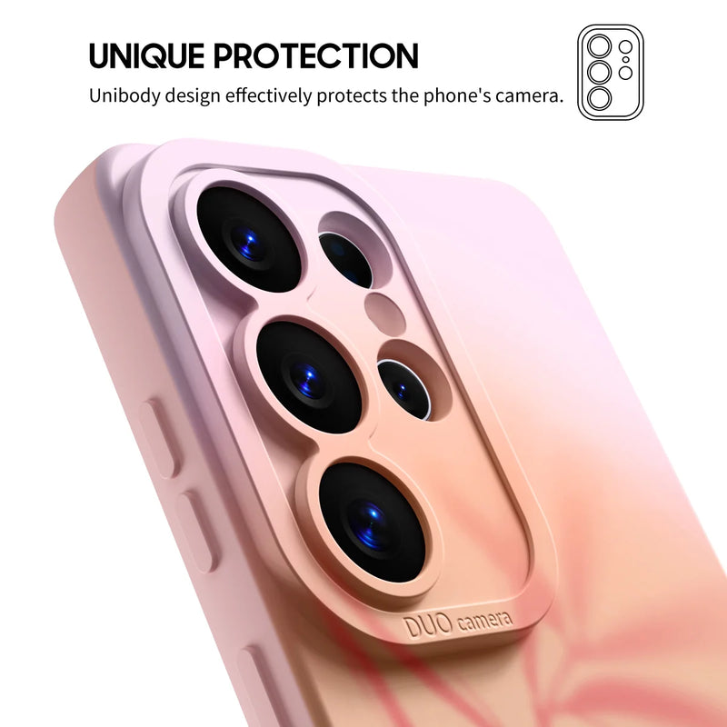 Pink Leaf - Samsung Silicone Case