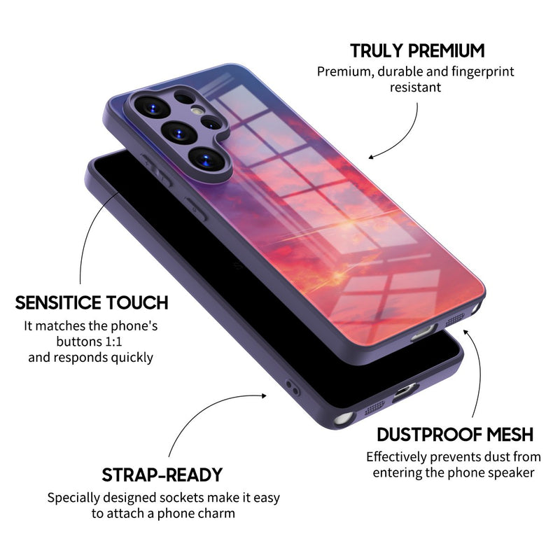Sunset Glow - Samsung Glass Case