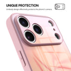 Pink Leaf - iPhone Glass Case