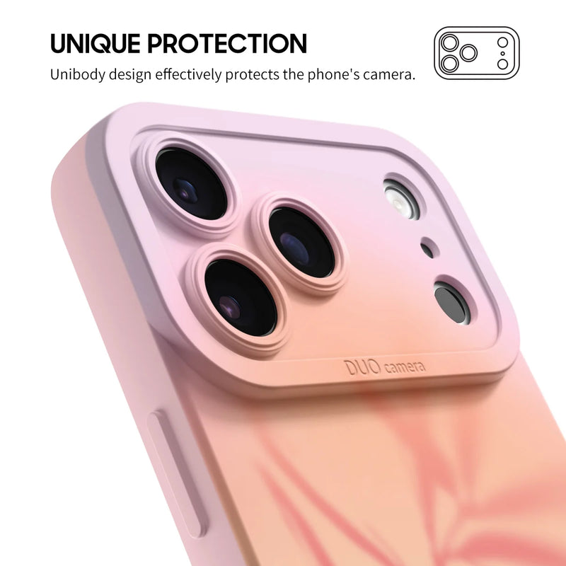Pink Leaf - iPhone Silicone Case