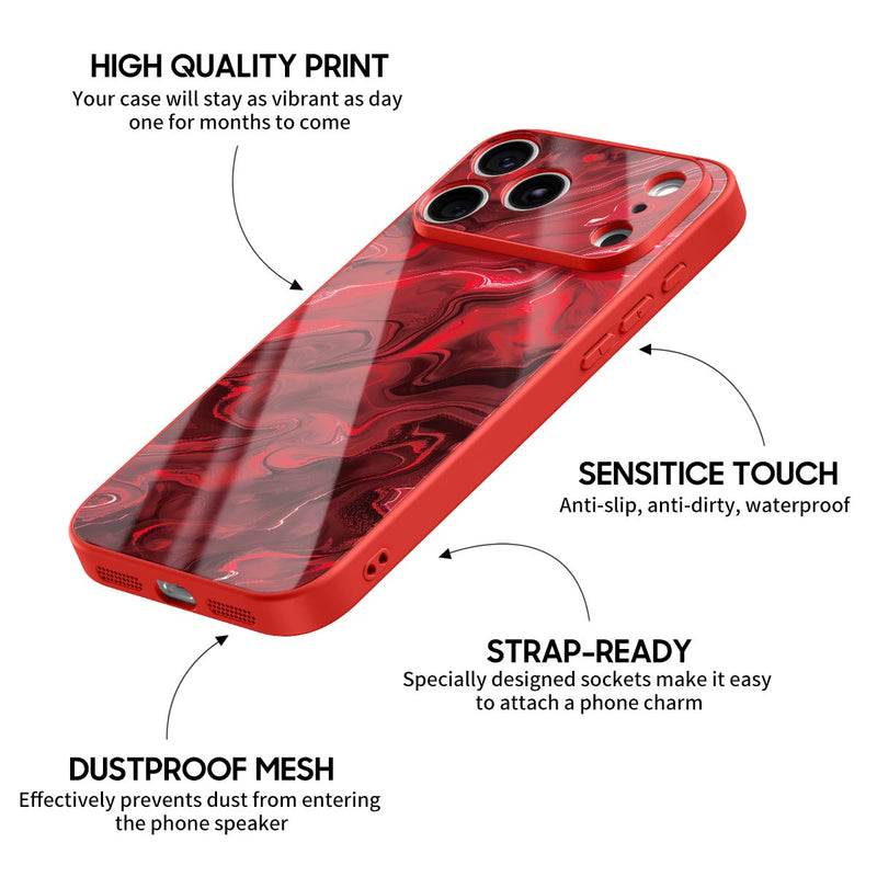 Flowing Flame - iPhone Glass Case