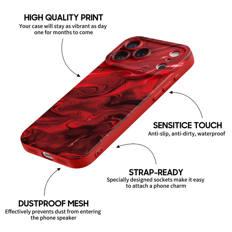 Flowing Flame - iPhone Silicone Case