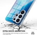 Blue Light Gradient - Samsung Glass Case