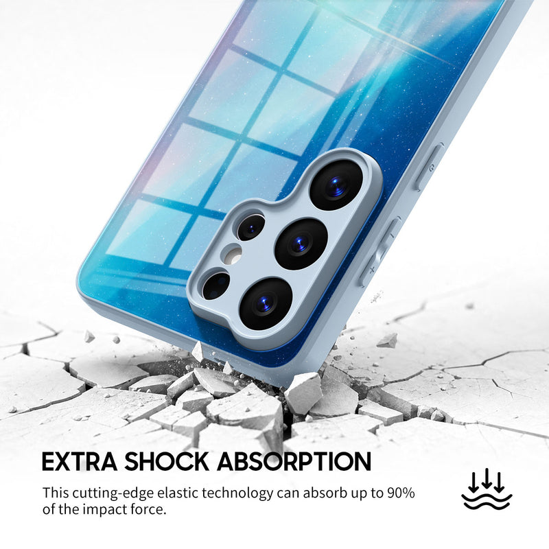 Blue Light Gradient - Samsung Glass Case