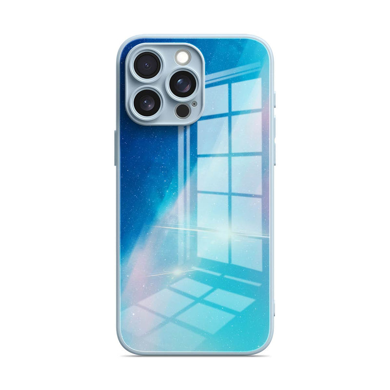 Blue Light Gradient - iPhone Glass Case