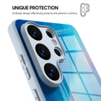 Blue Light Gradient - Samsung Glass Case