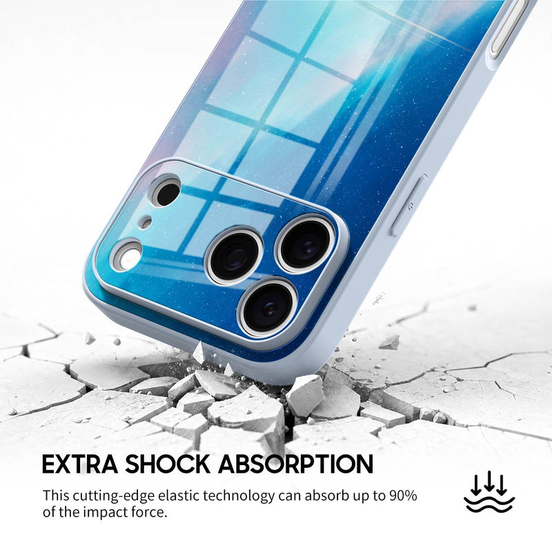 Blue Light Gradient - iPhone Glass Case