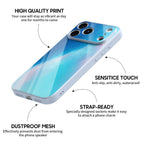 Blue Light Gradient - iPhone Glass Case