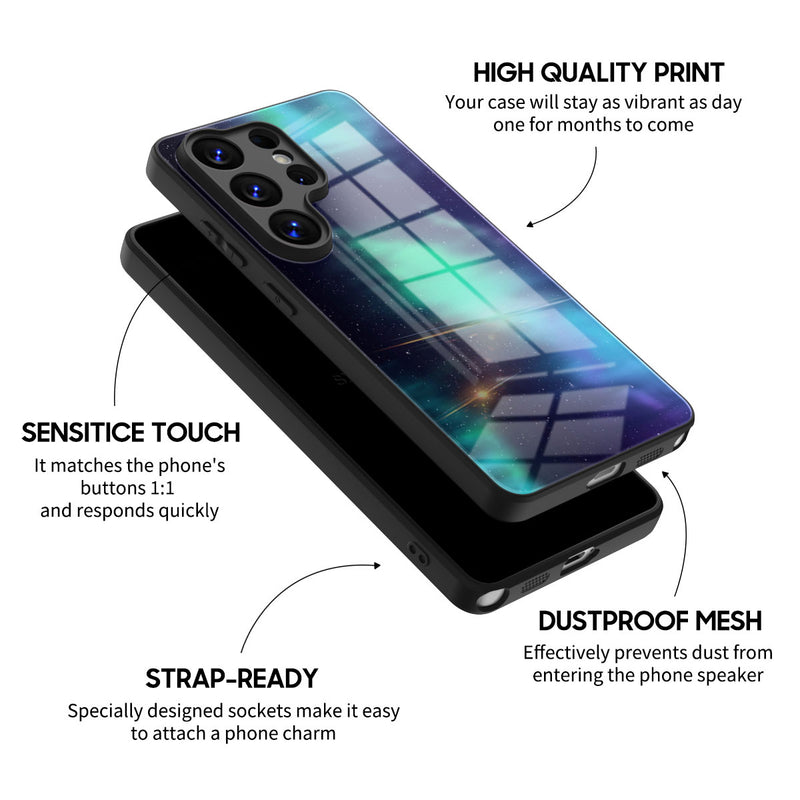 Light Follows Ghosting - Samsung Glass Case
