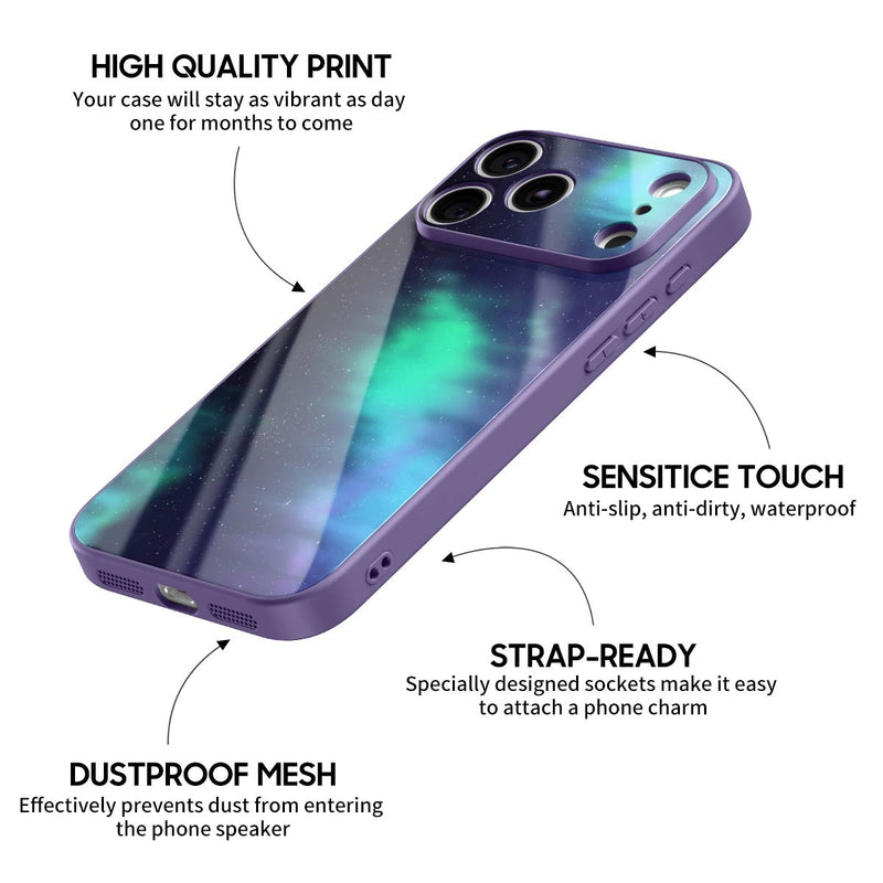 Light Follows Ghosting - iPhone Glass Case