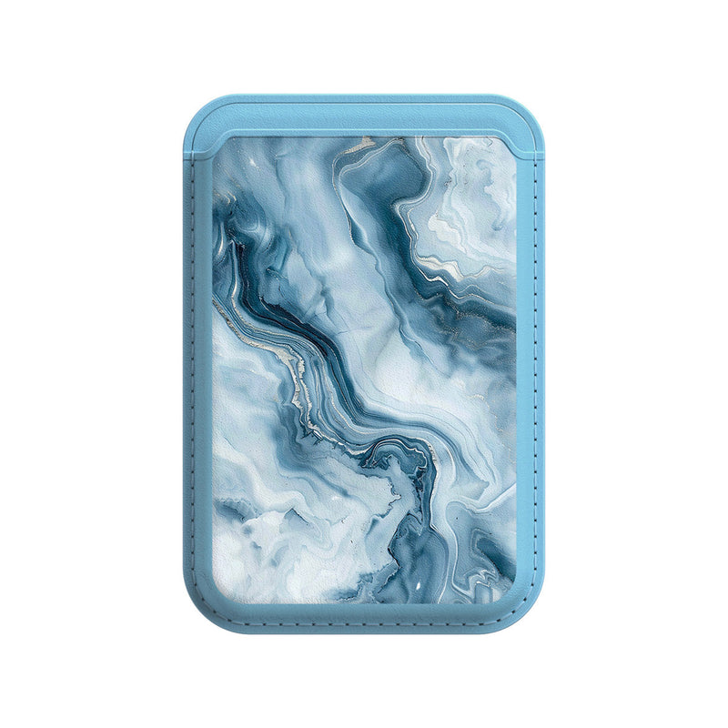 Ice Blue Jade - iPhone Leather Wallet